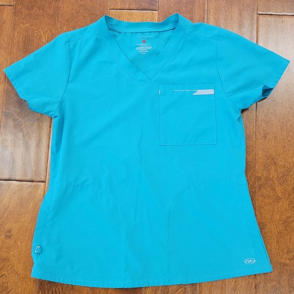 3 FOR 1 BUNDLE - WOMENS NEW YORK LAUNDRY MEDICS SCRUB TOPS-3 TOPS-1 PRICE-SIZE-M - Picture 6 of 9